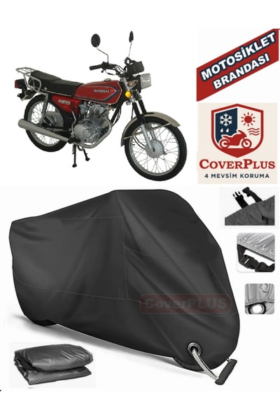 MotoEN Black Lock Compatible Mondial 125 Uag Motor Tarpaulin Motorcycle Tarpa...