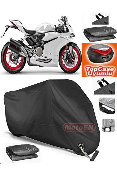 MotoEN قفل أسود متوافق مع Ducati Panigale 959 Canvas Topcase Rear Bag متوافق ...