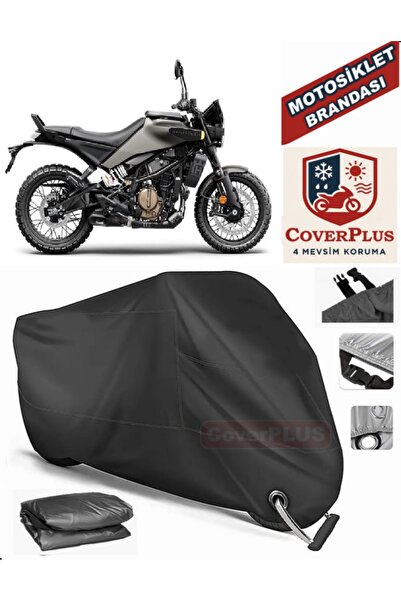 MotoEN Black Lock Compatible Husqvarna Svartpilen 125 Motor Tarpaulin Motorcy...