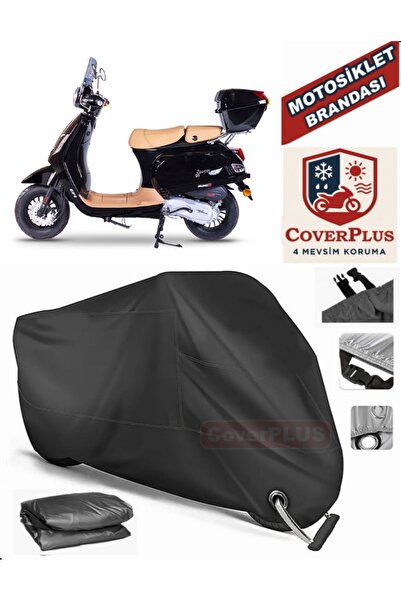 MotoEN قفل أسود متوافق مع Falcon Cooper 50 Motor Tarpaulin دراجة نارية قماش ا...