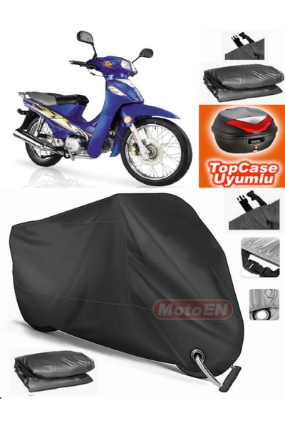 MotoEN قفل أسود متوافق مع Tigrina القانونية 100 قماش القنب Topcase الخلفي حقي...