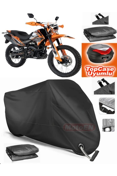 MotoEN Black Lock Compatible Rks Nr200 Tarpaulin Topcase Back Bag Compatible ...