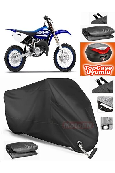 MotoEN Black Lock Compatible Yamaha Yz 80 Tarpaulin Topcase Rear Bag Compatib...