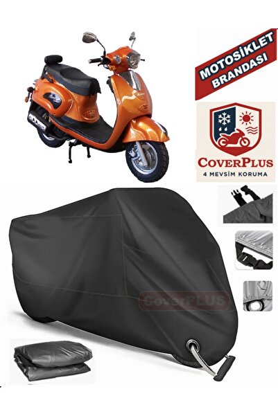 MotoEN Black Lock Compatible Mondial 125 Kv Engine Tarpaulin Motorcycle Tarpa...