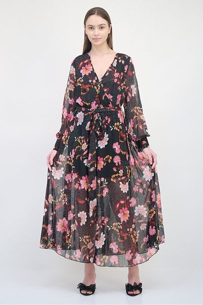 BANDOLINO Women Floral Print Maxi Dress, Floral