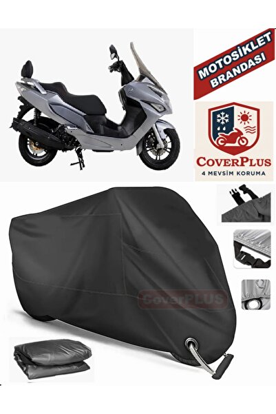 MotoEN Black Lock Compatible Daelim S3 Advance 250 Motor Tarpaulin Motorcycle...