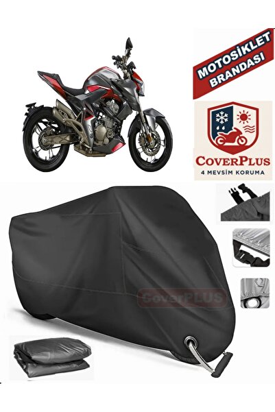 MotoEN Black Lock Compatible Zontes 310 R Motor Tarpaulin Motorcycle Tarpauli...