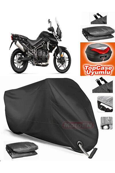MotoEN قفل أسود متوافق مع Triumph Tiger 800 XR من القماش المشمع Topcase الخلف...