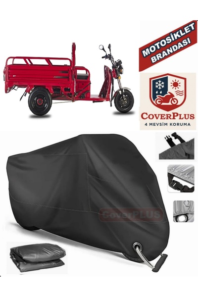 MotoEN قفل أسود متوافق مع Stmax GF 700 موتور القماش المشمع للدراجات النارية غ...