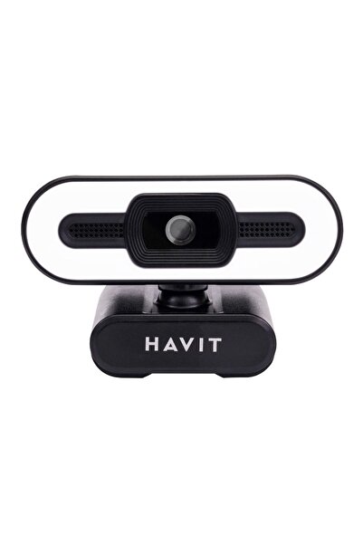 Havit HV-HN24G Full HD Pro 2K Webcam Otomatik Odaklama LED Işıklı Mikrofonlu