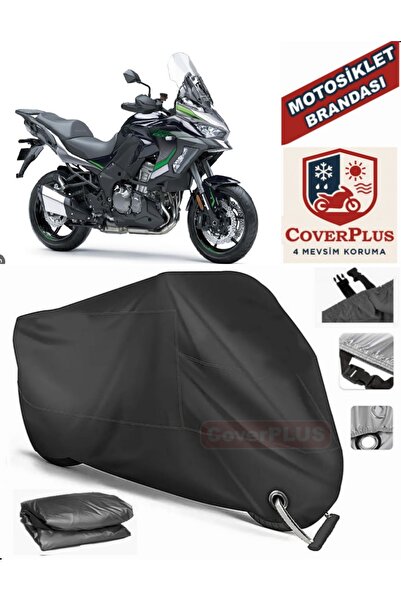 MotoEN قفل أسود متوافق مع Kawasaki Versys X300 Motor Tarpaulin دراجة نارية قم...