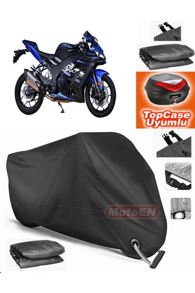 MotoEN قفل أسود متوافق مع Arora AR450 قماش القنب Topcase الخلفي حقيبة متوافقة...