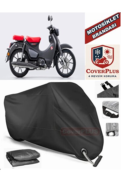 MotoEN Black Lock Compatible Honda C125 Super Cub Motor Tarpaulin Motorcycle ...