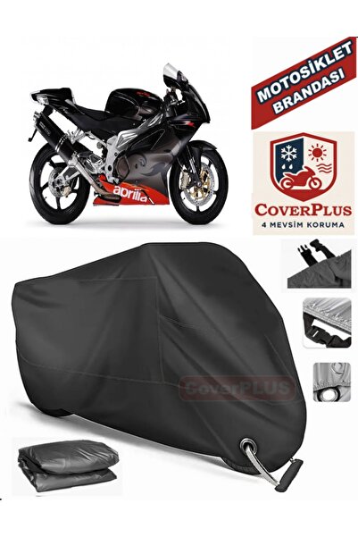 MotoEN قفل أسود متوافق مع Aprilia RSV Mille Motor القماش المشمع للدراجات النارية