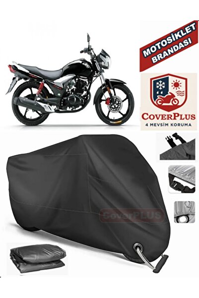 MotoEN Black Lock Compatible Haojue Da135 S Motor Tarpaulin Motorcycle Tarpau...