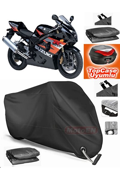 MotoEN قفل أسود متوافق مع سوزوكي GSR 600 من القماش المشمع Topcase الخلفي المت...