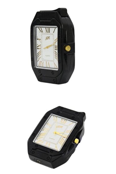 RELATOS 2'si 1 arada Metal Taşınabilir Saatli Çakmak - Şık Hediyelik Çalışır ...