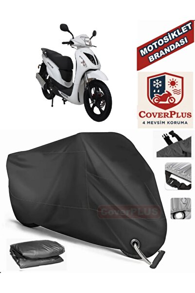 MotoEN Black Lock Compatible Mondial 150 Gomax Motor Tarpaulin Motorcycle Tar...