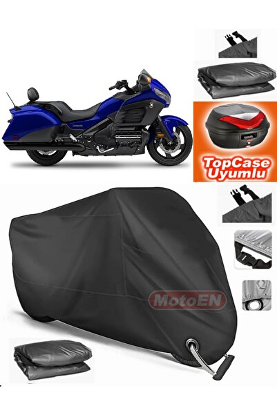 MotoEN قفل أسود متوافق مع Honda Goldwing F6B قماش القنب Topcase الخلفي متوافق...