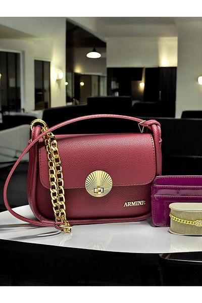 Armine Hand and Arm Bag Shoulder Bag with Card Holder and Bracelet Gift