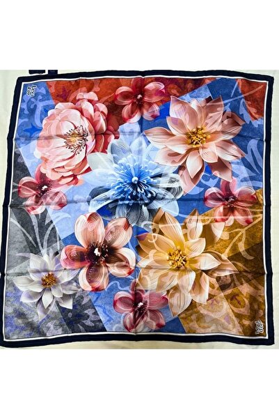 Levidor Desenli Twill İpek Eşarp