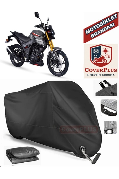 MotoEN قفل أسود متوافق مع Arora MT 125 Motor Tarpaulin Motorcycle Tarpaulin C...