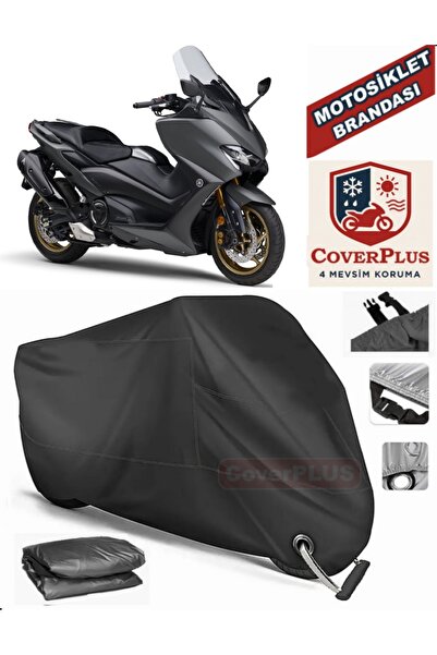 MotoEN Black Lock Compatible Yamaha Tmax 500 Motor Tarpaulin Motorcycle Tarpa...