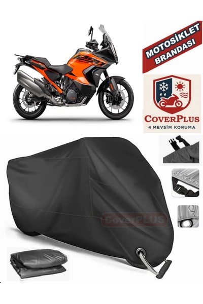 MotoEN قفل أسود متوافق مع KTM 1290 Super Adventure T Motor القماش المشمع للدر...