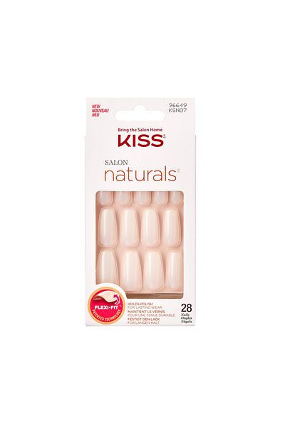 Kiss Salon Naturals Nails Coffin Shape Long KSN07