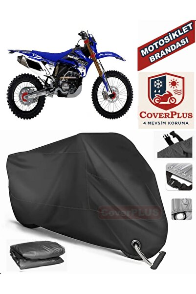MotoEN Black Lock Compatible Yamaha Wr 450 F Motor Tarpaulin Motorcycle Tarpa...