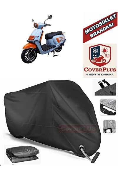 MotoEN Black Lock Compatible Apachi Nova 125 Motor Tarpaulin Motorcycle Tarpa...