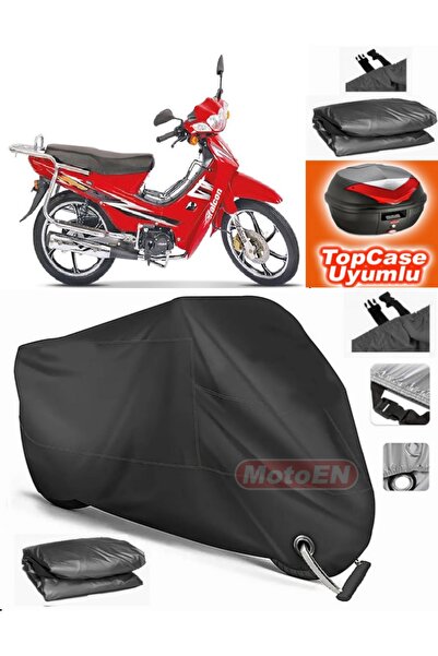 MotoEN قفل أسود متوافق مع Falcon Magic 100 من القماش المشمع Topcase الخلفي ال...