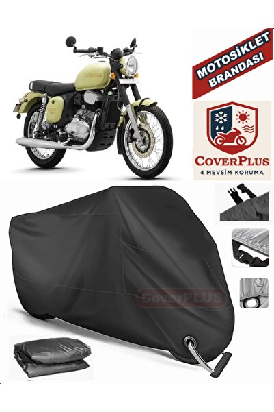 MotoEN Black Lock Compatible Jawa Forty Two Motor Tarpaulin Motorcycle Tarpau...