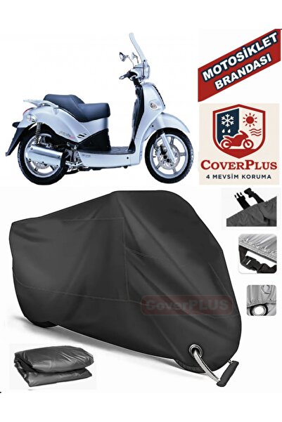 MotoEN Black Lock Compatible Kymco People 250 Motor Tarpaulin Motorcycle Tarp...