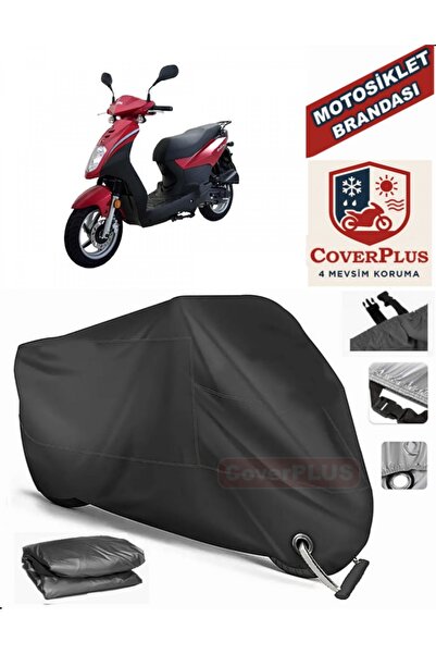 MotoEN Black Lock Compatible Sym Symply 50 Motor Tarpaulin Motorcycle Tarpaul...