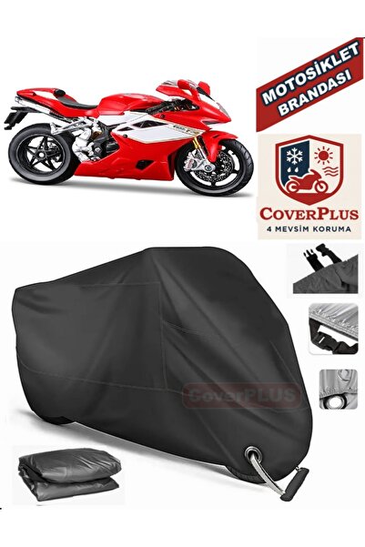 MotoEN Black Lock Compatible Mv Agusta F4 Engine Tarpaulin Motorcycle Tarpaul...
