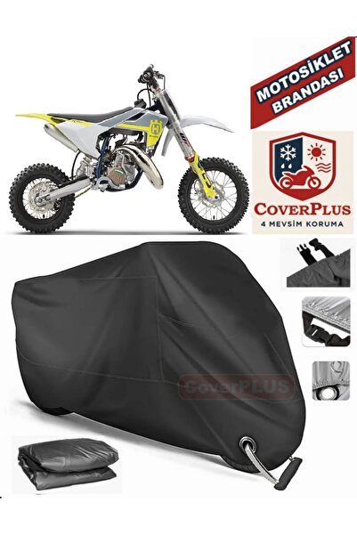 MotoEN Black Lock Compatible Husqvarna Tc 50 Engine Tarpaulin Motorcycle Tarp...