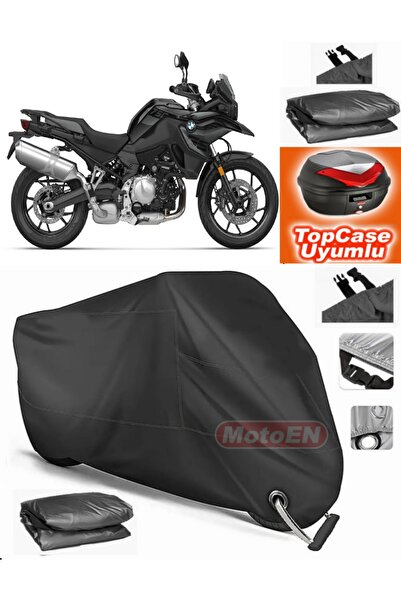 MotoEN قفل أسود متوافق مع Bmw F 750 GS قماش القماش الخلفي Topcase متوافق مع ا...