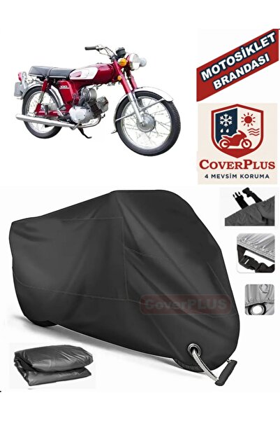 MotoEN Black Lock Compatible Yamaha Yb 100 Motor Tarpaulin Motorcycle Tarpaul...