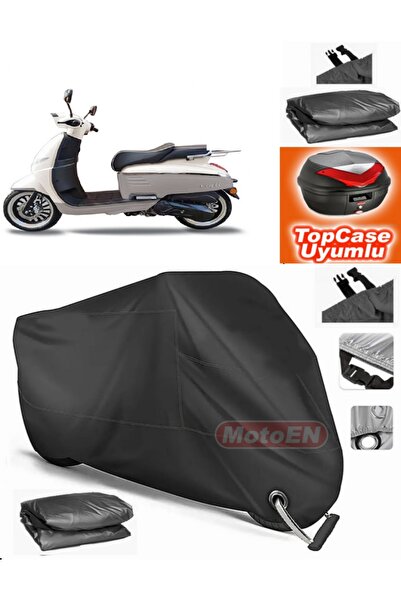 MotoEN Black Lock Compatible King Motor Rigil 125 Tarpaulin Topcase Back Bag ...