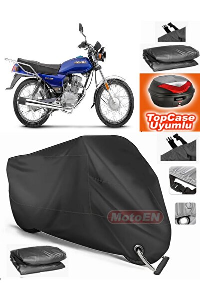 MotoEN قفل أسود متوافق مع Honda CGL 125 من القماش المشمع Topcase الخلفي المتو...