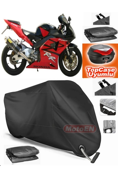 MotoEN قفل أسود متوافق مع Honda CBR 900 RR من القماش المشمع Topcase الخلفي ال...