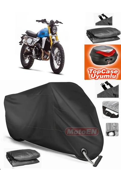 MotoEN قفل أسود متوافق مع CABALLERO 500 Scrambler Tarpaulin Topcase Topcase م...