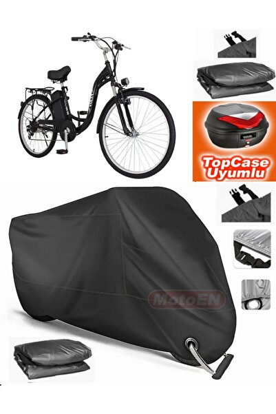 MotoEN Black Lock Compatible Volta Vb3 Tarpaulin Topcase Back Bag Compatible ...
