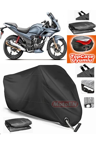 MotoEN Black Lock Compatible Hero Karizma Tarpaulin Topcase Rear Bag Compatib...