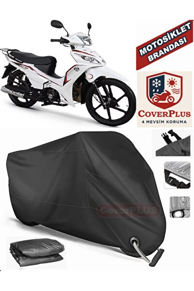 MotoEN قفل أسود متوافق مع Dorado Akida Cub 125 Motor Tarpaulin دراجة نارية قم...