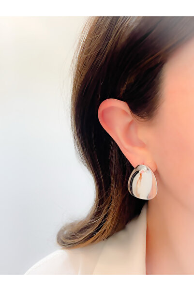 Trinos Steel Earrings Minimal Plate Earrings