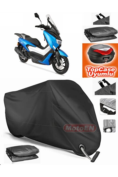 MotoEN قفل أسود متوافق مع Arora ZRX 200 قماش القنب Topcase الخلفي حقيبة متواف...