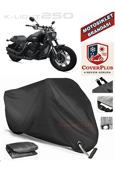MotoEN قفل أسود متوافق مع Rks K-Light 250 Motor Tarpaulin دراجة نارية قماش ال...