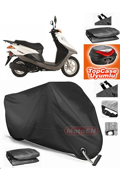MotoEN Black Lock Compatible Honda Fizy 125 Tarpaulin Topcase Rear Bag Compat...